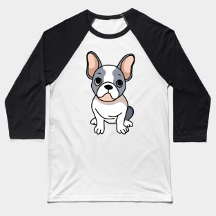 Cute Merle French Bulldog Baseball T-Shirt